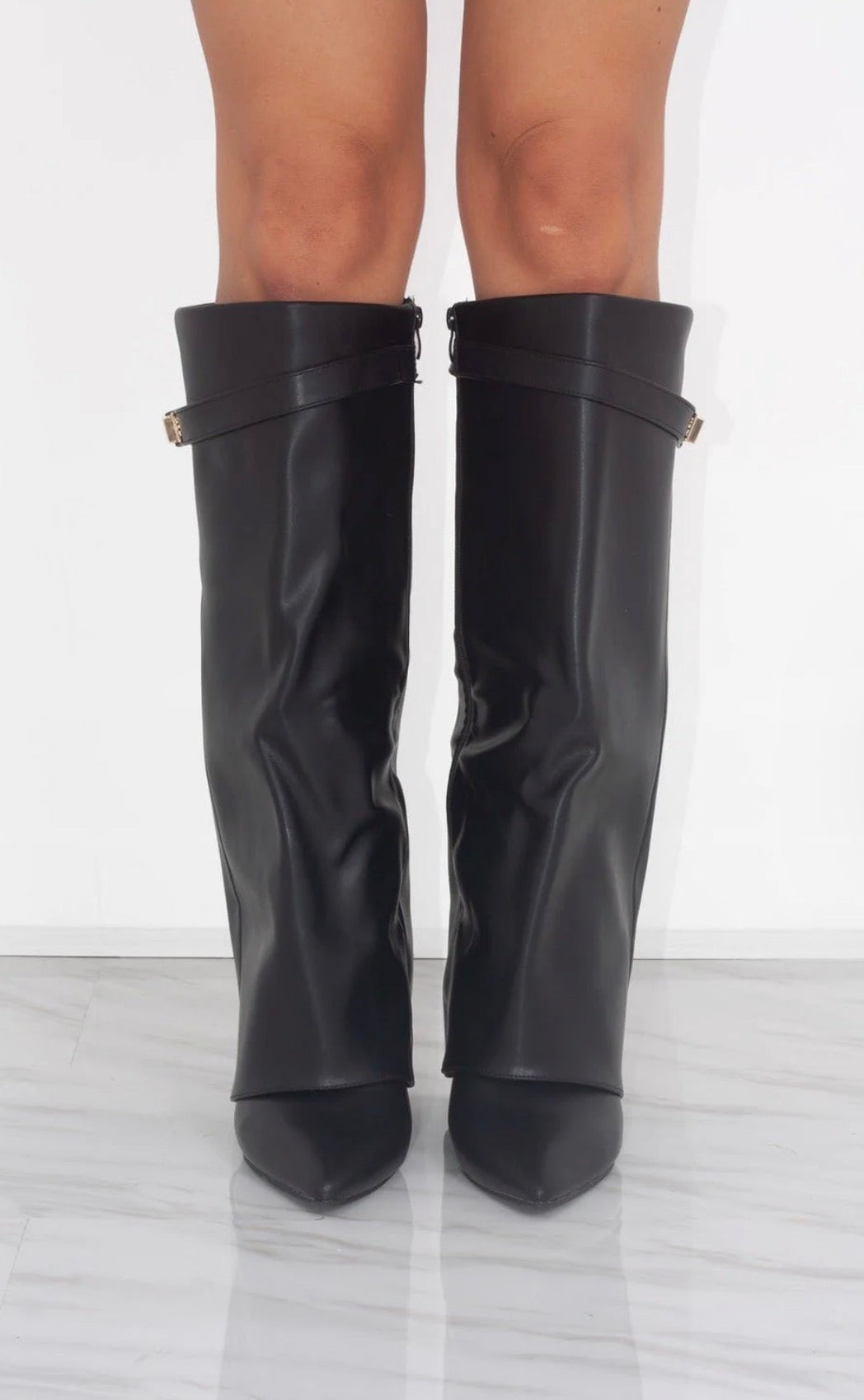 Lucia Voss Leather Black Boots