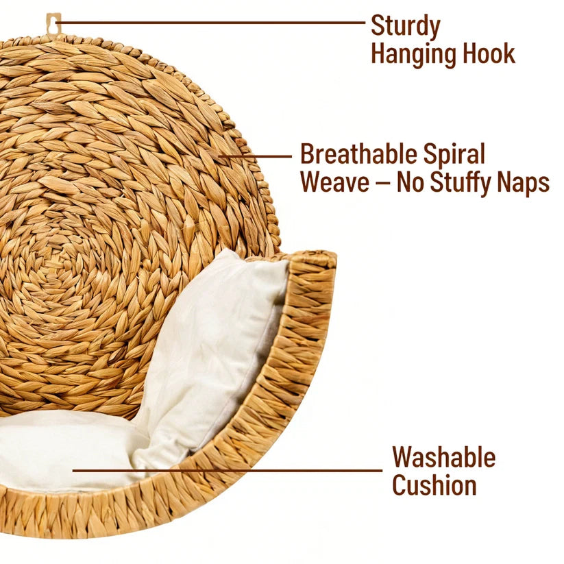CozyyPaw™ - Handwoven Cat Bed