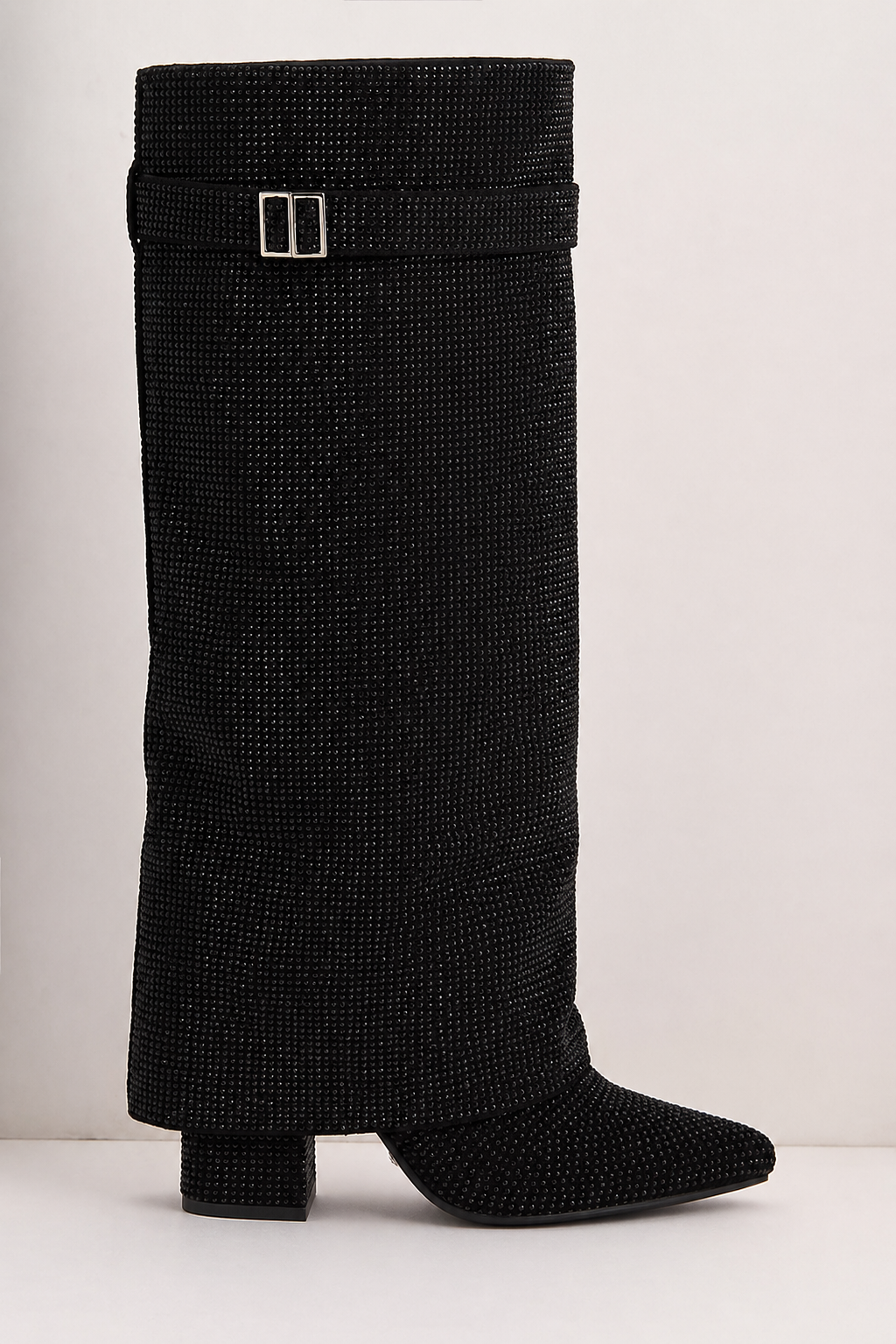 Sovelly Diamanté Black Boots